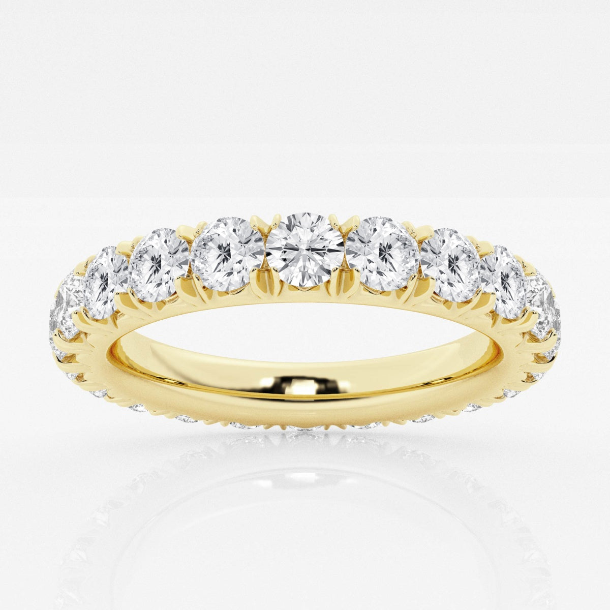 Round Lab Grown Diamond Eternity Band