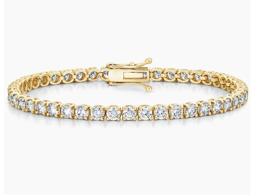 Lab Diamond Tennis Line Bracelet